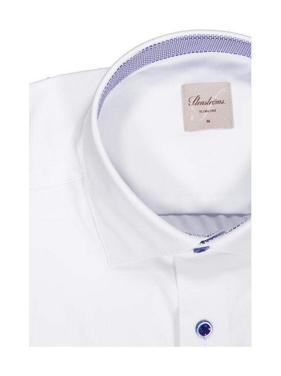 Stenströms - Slimline Cuff Jersey Contrast -kauluspaita - 000 WHITE | Stockmann - photo 2