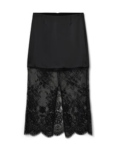 Sofie Schnoor - SeleneSW Satin Lace -hame - 1000 BLACK | Stockmann