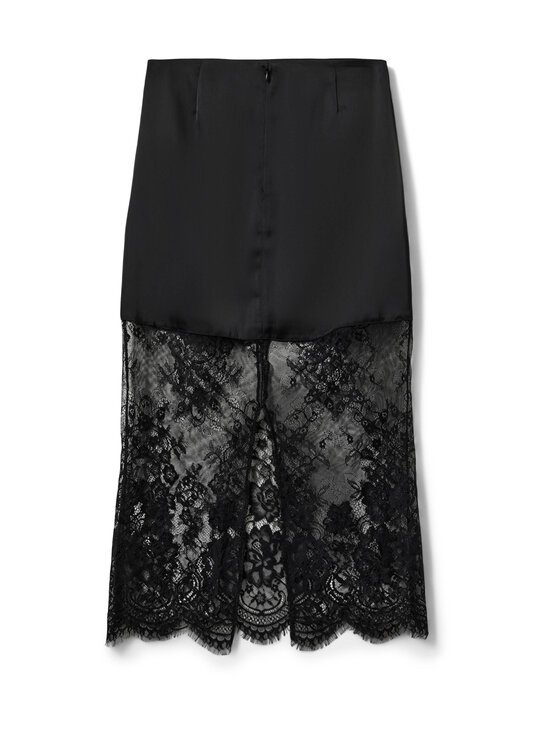 Sofie Schnoor - SeleneSW Satin Lace -hame - 1000 BLACK | Stockmann - photo 2