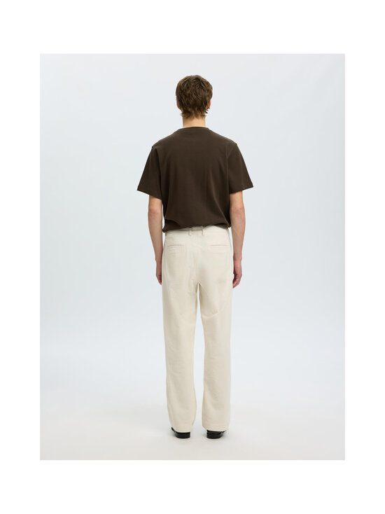 Selected - Loose Luke -vakosamettihousut - EGRET | Stockmann - photo 4