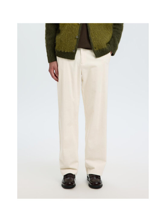 Selected - Loose Luke -vakosamettihousut - EGRET | Stockmann - photo 5