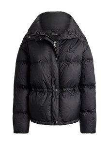 Lauren Ralph Lauren - Woven Puffer Logo stepēta jaka - 001 BLACK | Stockmann