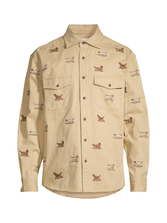 GANT - Relaxed Embroidered Twill krekls ar apkakli - 232 OAK BEIGE | Stockmann - photo 1