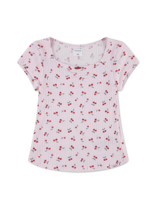 Abercrombie & Fitch - T-särk Rosett Pointelle - APJ-CHERRY CLUSTER | Stockmann - photo 1