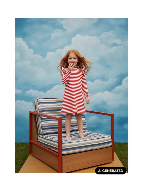Metsola - Striped Rib kleita - POPPY / VANILLA | Stockmann - photo 3