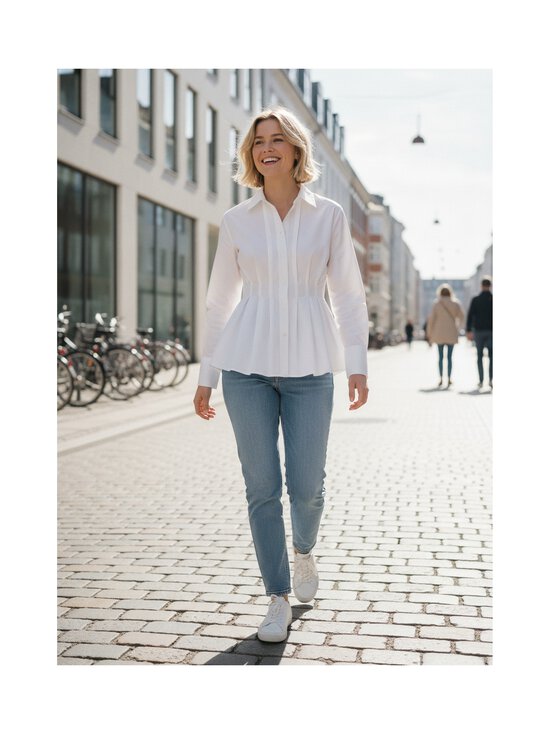 Sofie Schnoor - Mikrasw Fitted Pleated-paita - 0101 OFF WHITE | Stockmann - photo 8