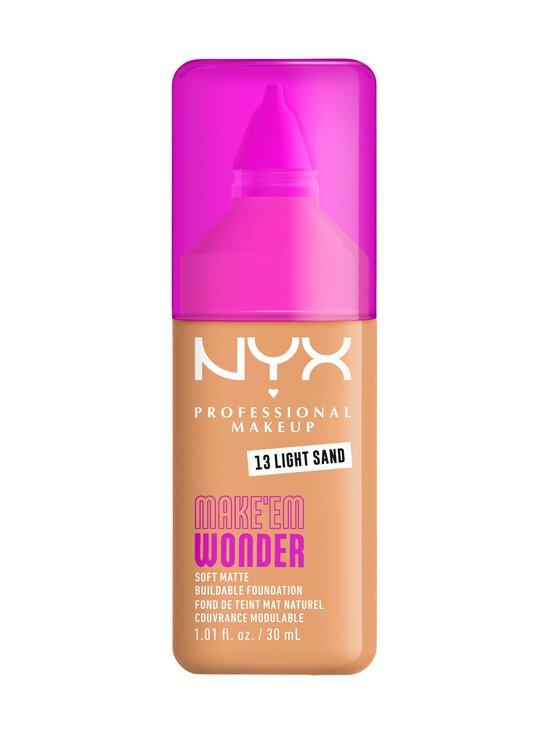NYX Professional Makeup - Grima Make Em Wonder Foundation tonālais krēms - 13 LIGHT SAND | Stockmann - photo 1