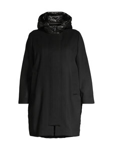 Marina Rinaldi - MrsRacconto-topattu villakangastakki - 003 BLACK | Stockmann