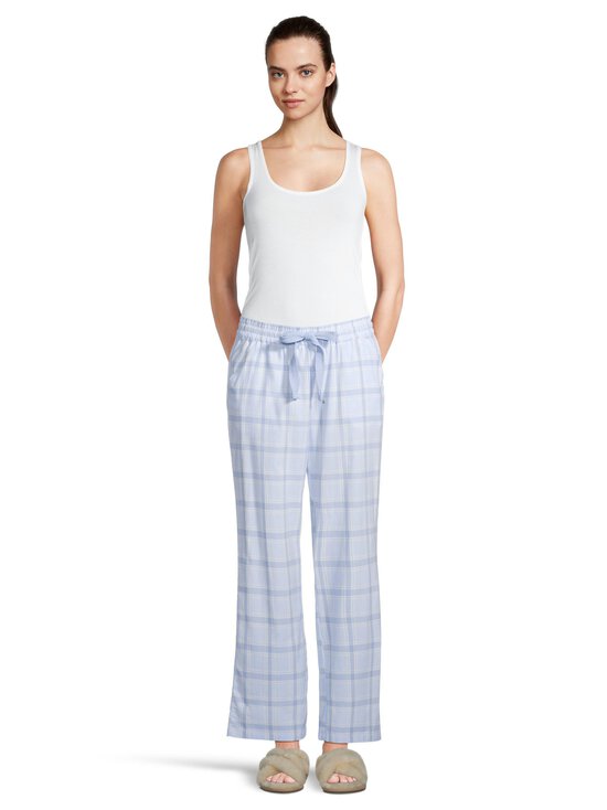 A+more - Caroline-flanellihousut - LIGHT BLUE CHECK | Stockmann - photo 3