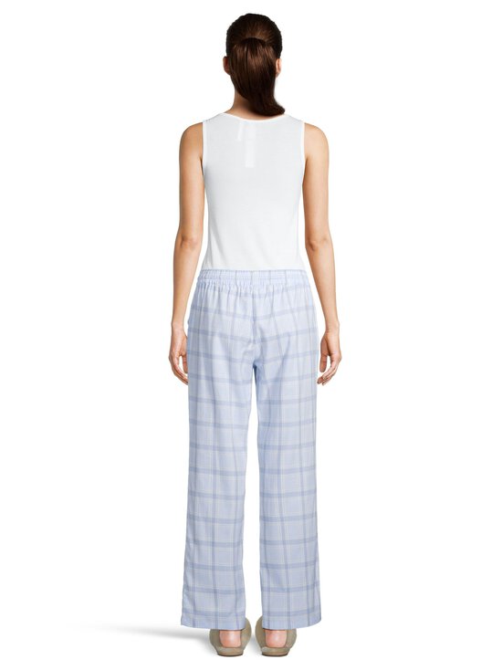 A+more - Caroline-flanellihousut - LIGHT BLUE CHECK | Stockmann - photo 4