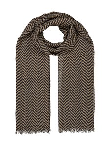 A+more - Ofelia vilnas šalle 70 x 190 cm - BEIGE/BLACK | Stockmann