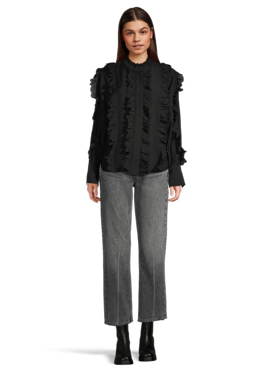 SECOND FEMALE - Cally Frill blūze - 8001 BLACK | Stockmann - photo 2