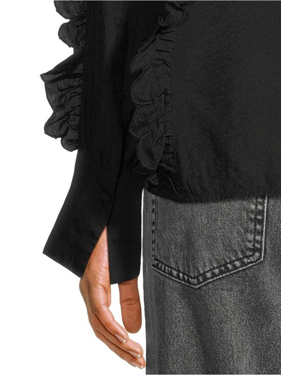 SECOND FEMALE - Cally Frill blūze - 8001 BLACK | Stockmann - photo 5