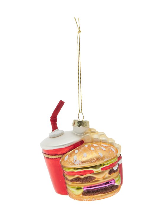 Hampurilaisateria-joulukuusenkoriste 9,5 cm