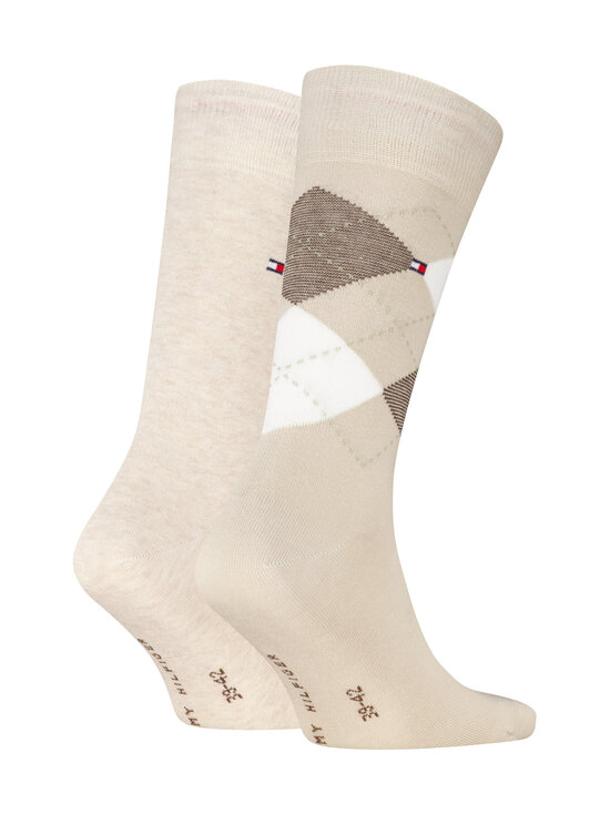 Tommy Hilfiger - Sokid TH Check 2 paari - 053 SAND | Stockmann - photo 2