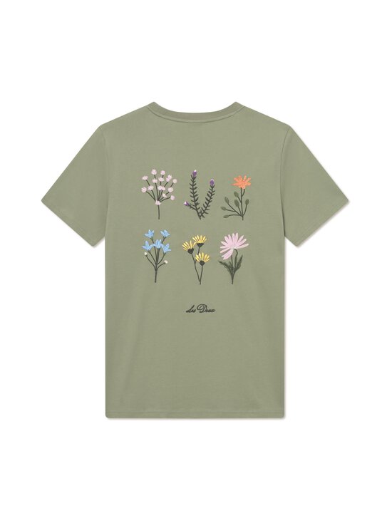 Les Deux - Wild Flower t-paita - 517 OIL GREEN | Stockmann - photo 2