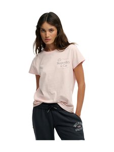 Superdry - Luxe Casual Classic t-paita - NSQ CHALK PINK | Stockmann