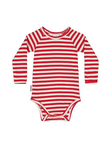 Metsola - Striped Rib bodijs - POPPY / VANILLA | Stockmann