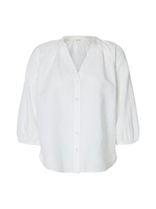 Selected - Linasegust särk SlfCleo Alberta - BRIGHT WHITE | Stockmann