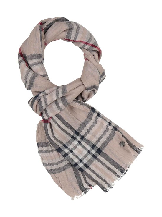 Fraas - Fraas Checked -puuvillahuivi 40 x 180 cm - 170 BEIGE | Stockmann - photo 2
