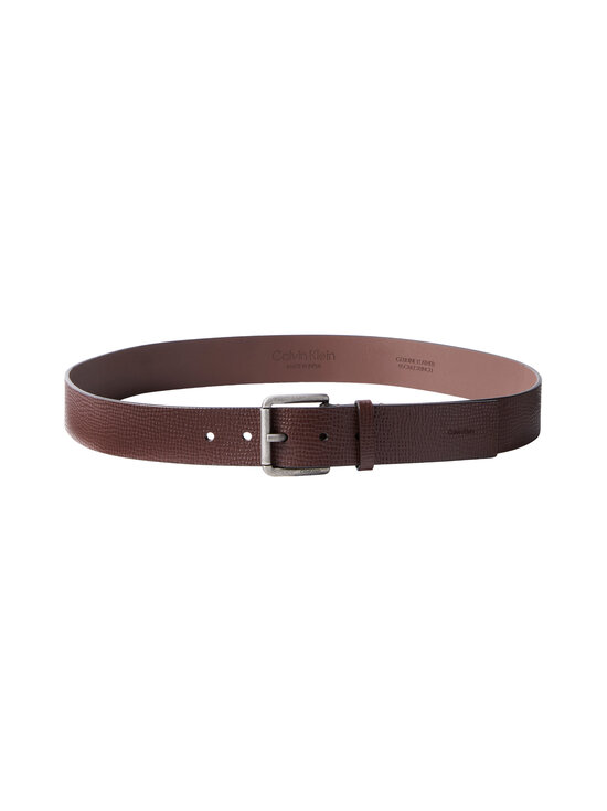 Calvin Klein Bags & Accessories - Casual Roller Buckle ādas josta - P5L CK CHESTNUT BROWN / ANTIQUE SILVER | Stockmann - photo 3