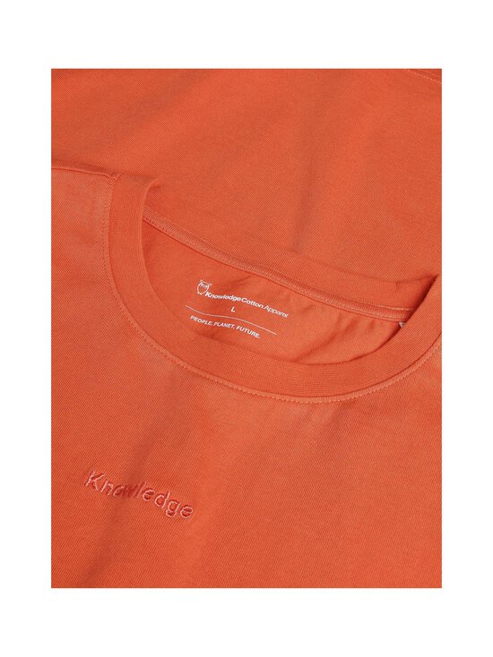 Knowledge Cotton Apparel - Regular Heavy Logo t-paita - 1481 LANGOUSTINO | Stockmann - photo 3