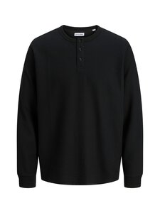 Jack & Jones - JjeDover Henley -trikoopaita - BLACK | Stockmann