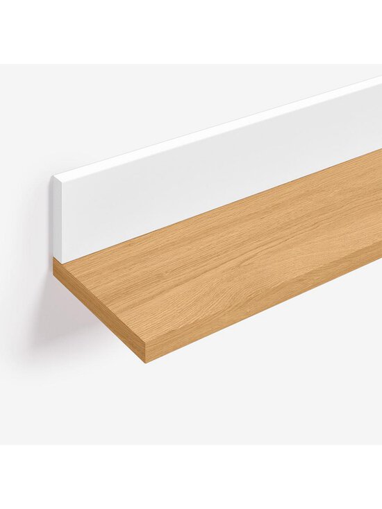 Kave Home - Abilen-seinähylly tammi/valkoinen 120 x 15 cm - BROWN | Stockmann - photo 2