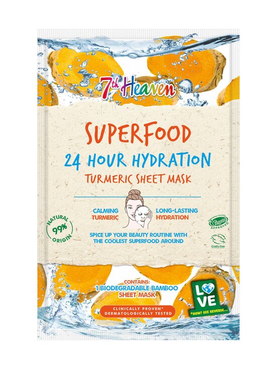 Heaven Superfood Turmeric Sheet Mask -kangasnaamio