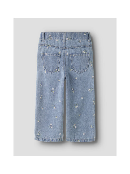 Name It - Teksapüksid NmfRose, laialõikelised - LIGHT BLUE DENIM DETAIL:FLOWER EMB | Stockmann - photo 2