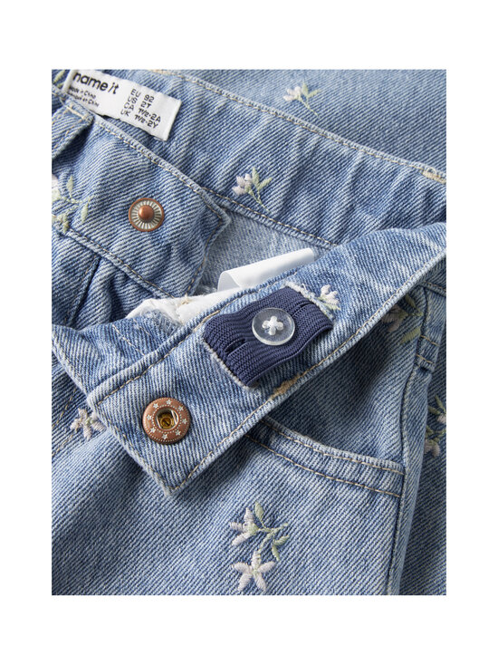 Name It - Teksapüksid NmfRose, laialõikelised - LIGHT BLUE DENIM DETAIL:FLOWER EMB | Stockmann - photo 3