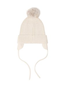 Lindex - Kõrvaklappidega müts Pom Pom - 1230 LIGHT BEIGE | Stockmann