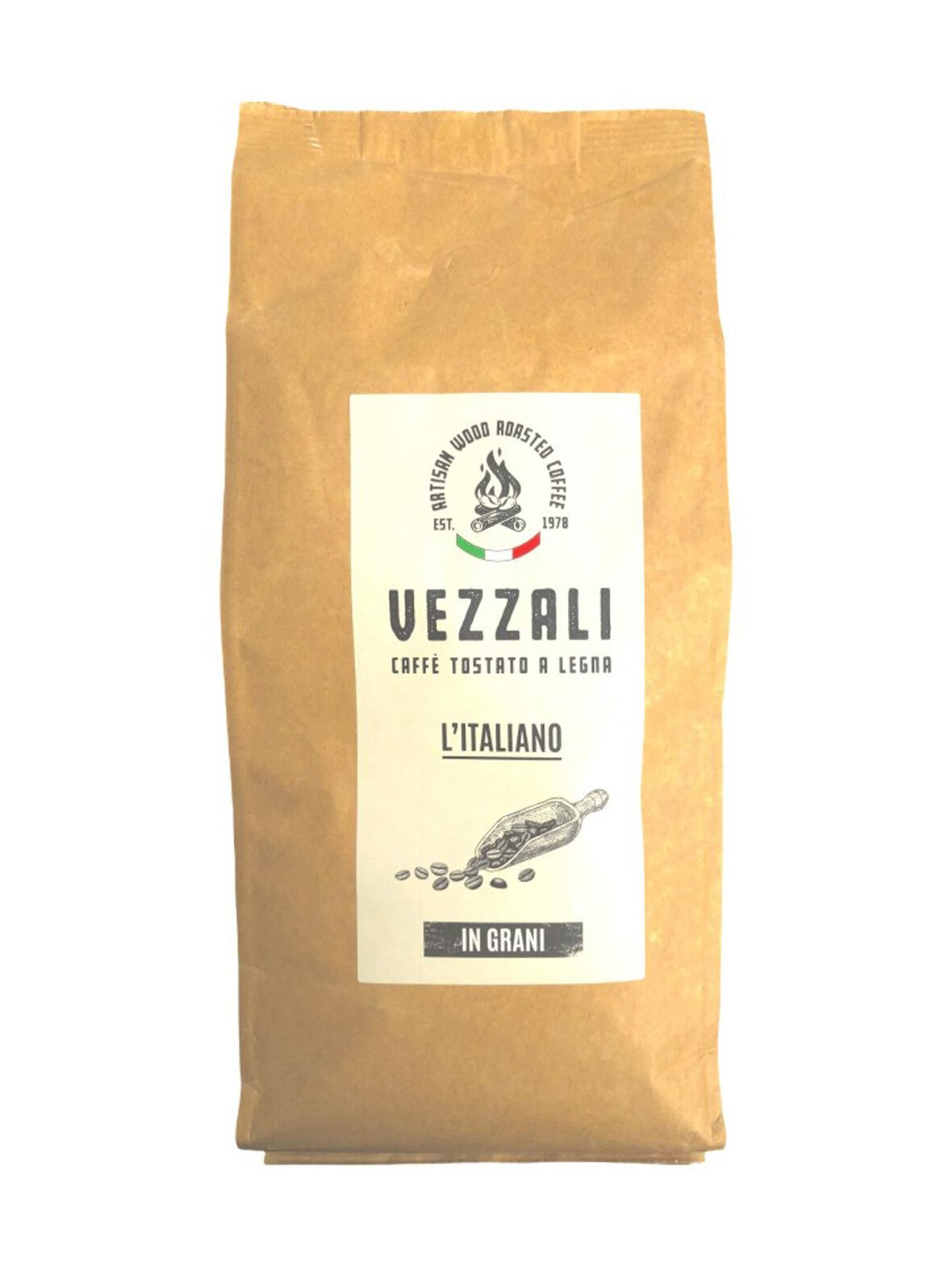 Vezzali L"'italiano- paahdettuja kahvipapuja 1 kg