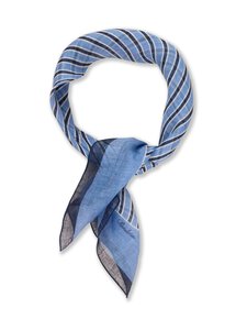Stenströms - Pellavahuivi 65 x 65 cm - 132 BLUE STRIPE | Stockmann