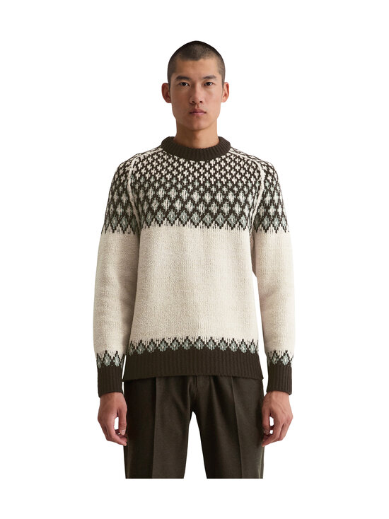 Marc O'Polo - Crew Neck Jacquard džemperis - 707 GRAY SILK | Stockmann - photo 3