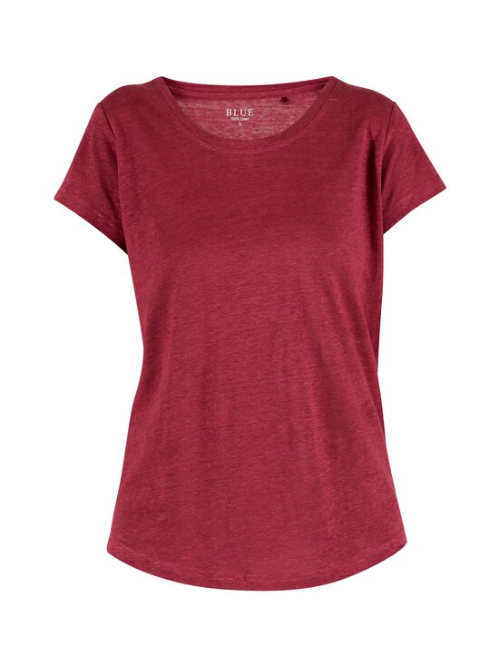 BLUE - Lotta- pellavainen t-paita - CRANBERRY | Stockmann - photo 1