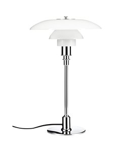 Louis Poulsen - PH 3/2 -pöytävalaisin - KROMI/VALKOINEN OPAALI | Stockmann