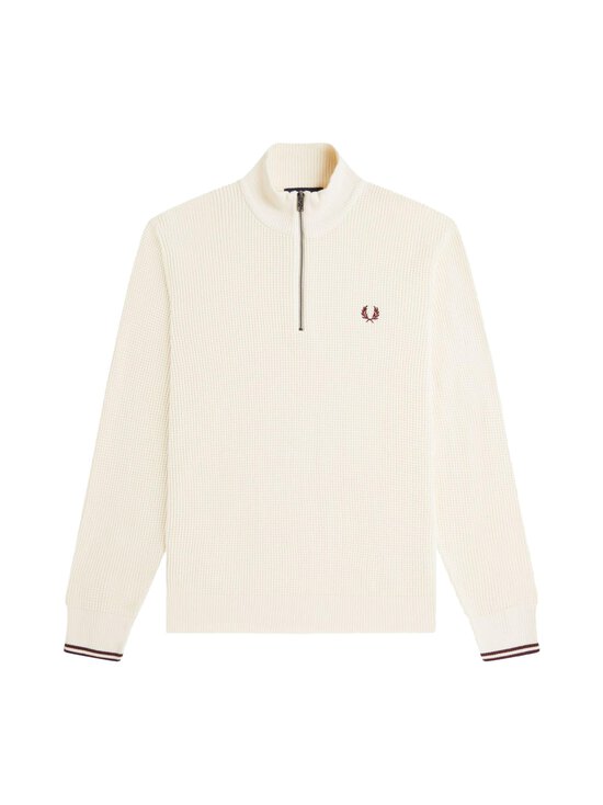 Fred Perry - Waffle Stitch Half Zip -neulepaita - 560 ECRU | Stockmann - photo 1