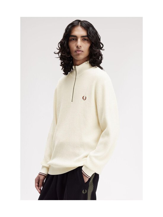 Fred Perry - Waffle Stitch Half Zip -neulepaita - 560 ECRU | Stockmann - photo 5