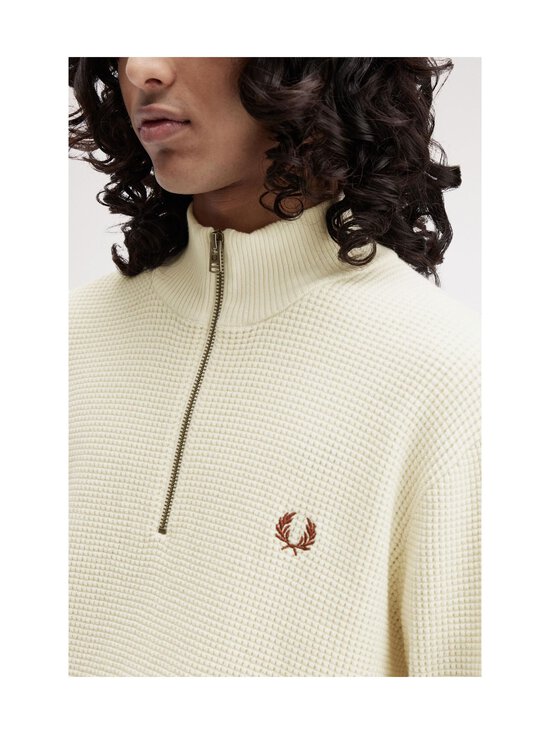 Fred Perry - Waffle Stitch Half Zip -neulepaita - 560 ECRU | Stockmann - photo 7