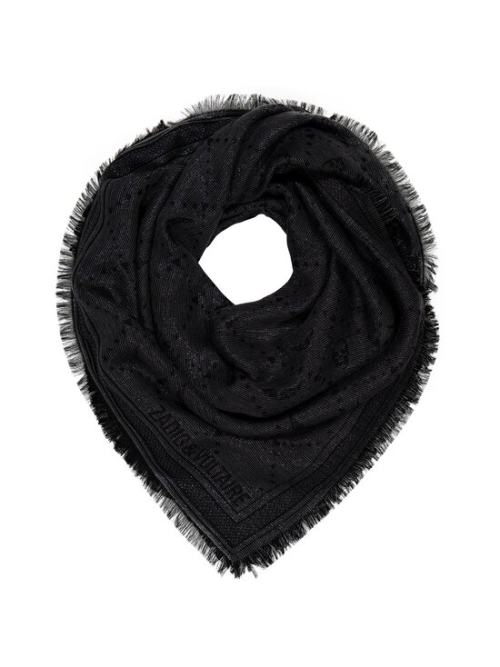 Zadig&Voltaire - Glenn Monogram Metallise -huivi - SILVER | Stockmann - photo 1