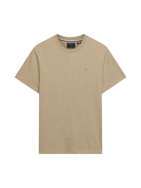 Superdry - Logo Embroidery t-paita - O5D TAN BROWN FLECK MARL/BEIGE | Stockmann - photo 1