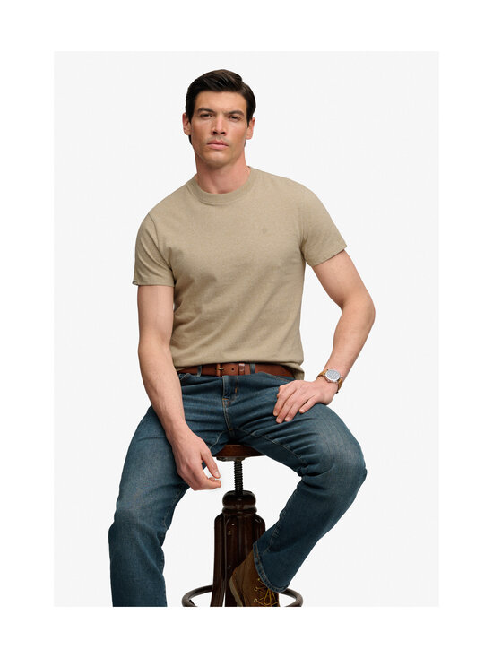 Superdry - Logo Embroidery t-paita - O5D TAN BROWN FLECK MARL/BEIGE | Stockmann - photo 6