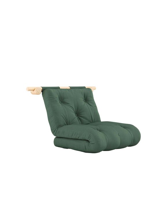 Karup - Hooked-futonnojatuoli olive green / mänty 75 x 200 cm - GREEN | Stockmann - photo 1