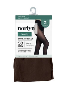 Norlyn - Sukkpüksid Comfy 50 den, 2 paari - 9205 BROWN+BLACK | Stockmann