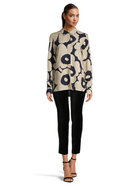 805 DARK BLUE, BEIGE Marimekko Värssy Unikko -pusero | Paidat & puserot |  Stockmann