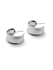 Pernille Corydon - Kõrvarõngad Large Reflection Hoops - SILVER PLATED BRASS | Stockmann
