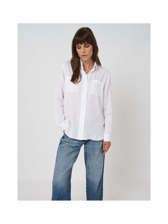 Repeat - Pellavainen paitapusero - 1001 WHITE | Stockmann - photo 5