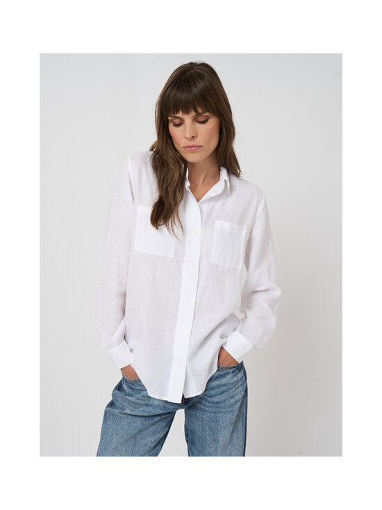 Repeat - Pellavainen paitapusero - 1001 WHITE | Stockmann - photo 6