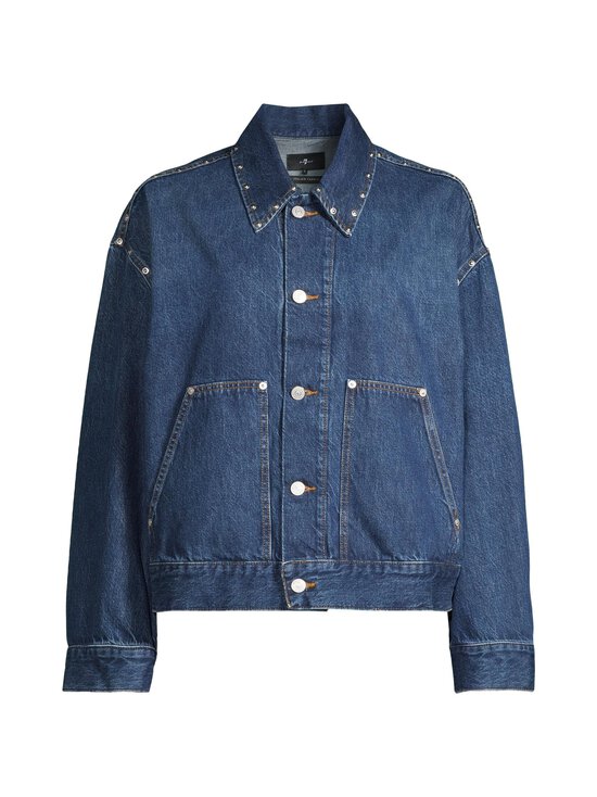7 For All Mankind - Cropped With Carpenter Details -farkkutakki - LE BLUE - photo 1 7 For All Mankind - Cropped With Carpenter Details -farkkutakki - LE BLUE | Stockmann - photo 1